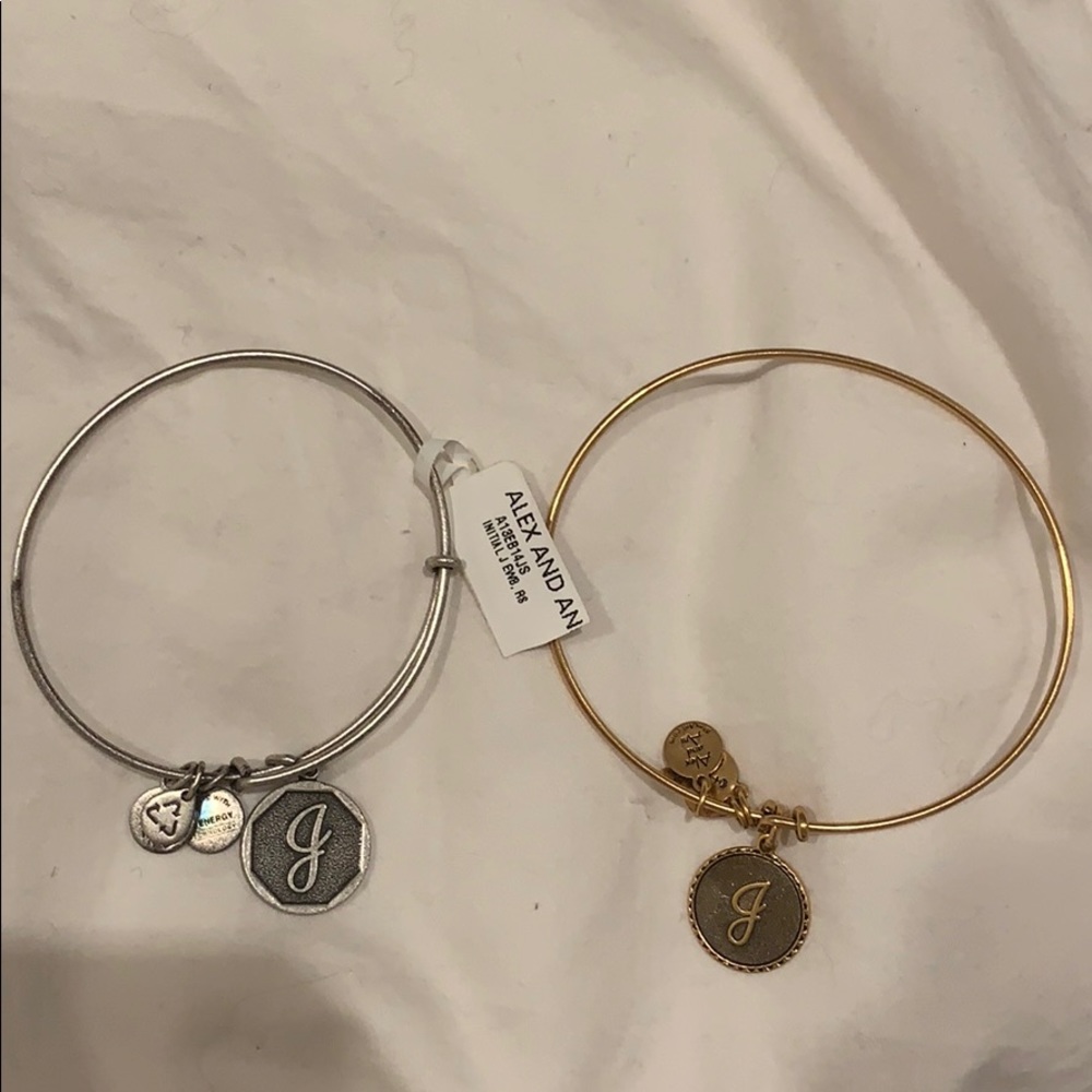 Alex and Ani J Bracelet Bundle
